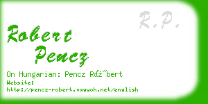 robert pencz business card